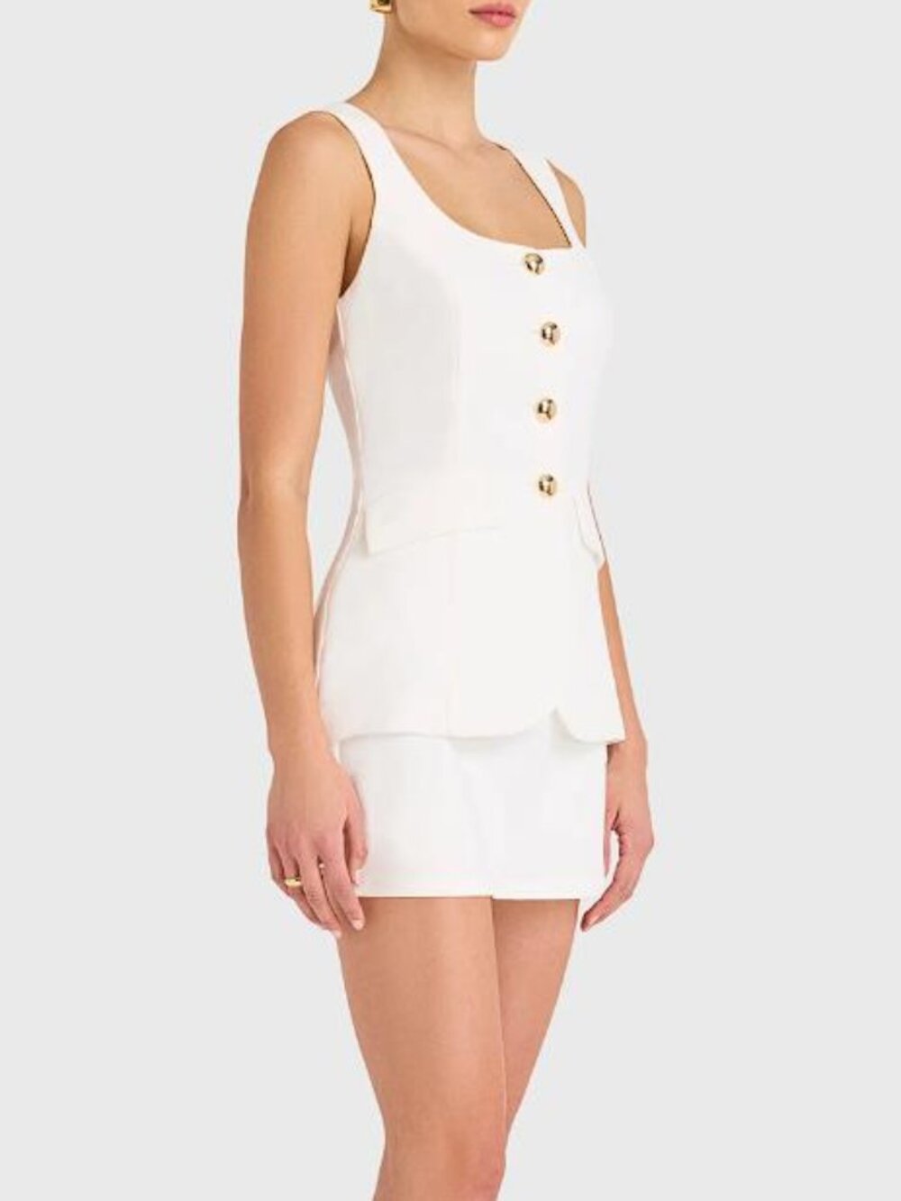 AMANDA UPRICHARD Women's Kya Romper Size XS In Ivory - Picture 2 of 8